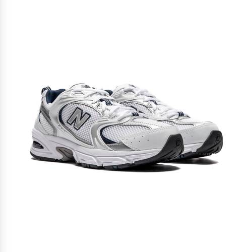   New Balance white selver