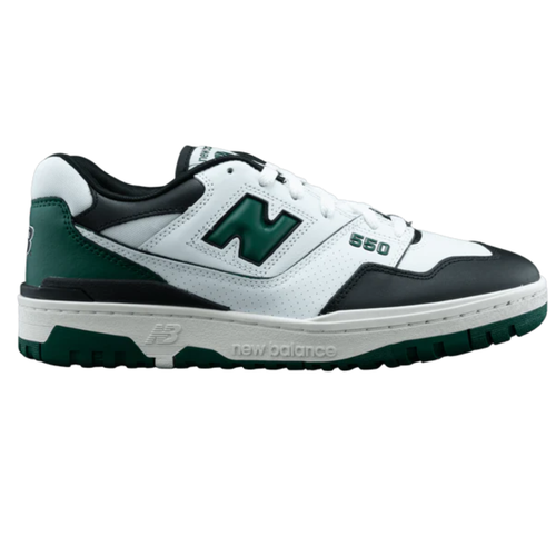 New Balance White Green Black