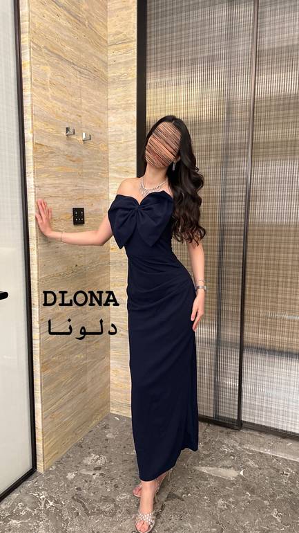 فستان نوران كريب استرتش