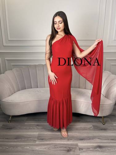 فستان رواند - XL - احمر