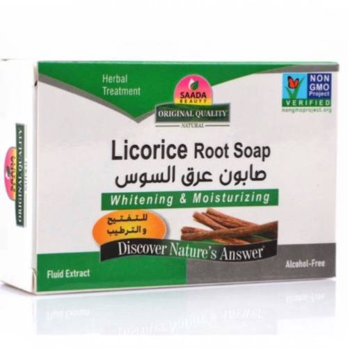 سعادة بيوتي صابون عرق السوس للتفتيح والترطيب 125 غرام