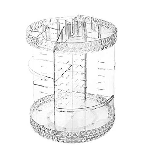 Durable 360 ​​degree rotating makeup organizer