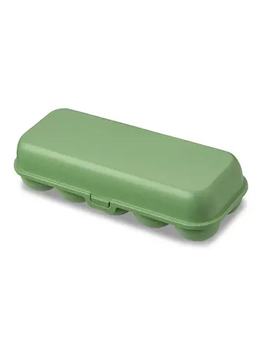 Egg box EGGS TO GO nature leaf green