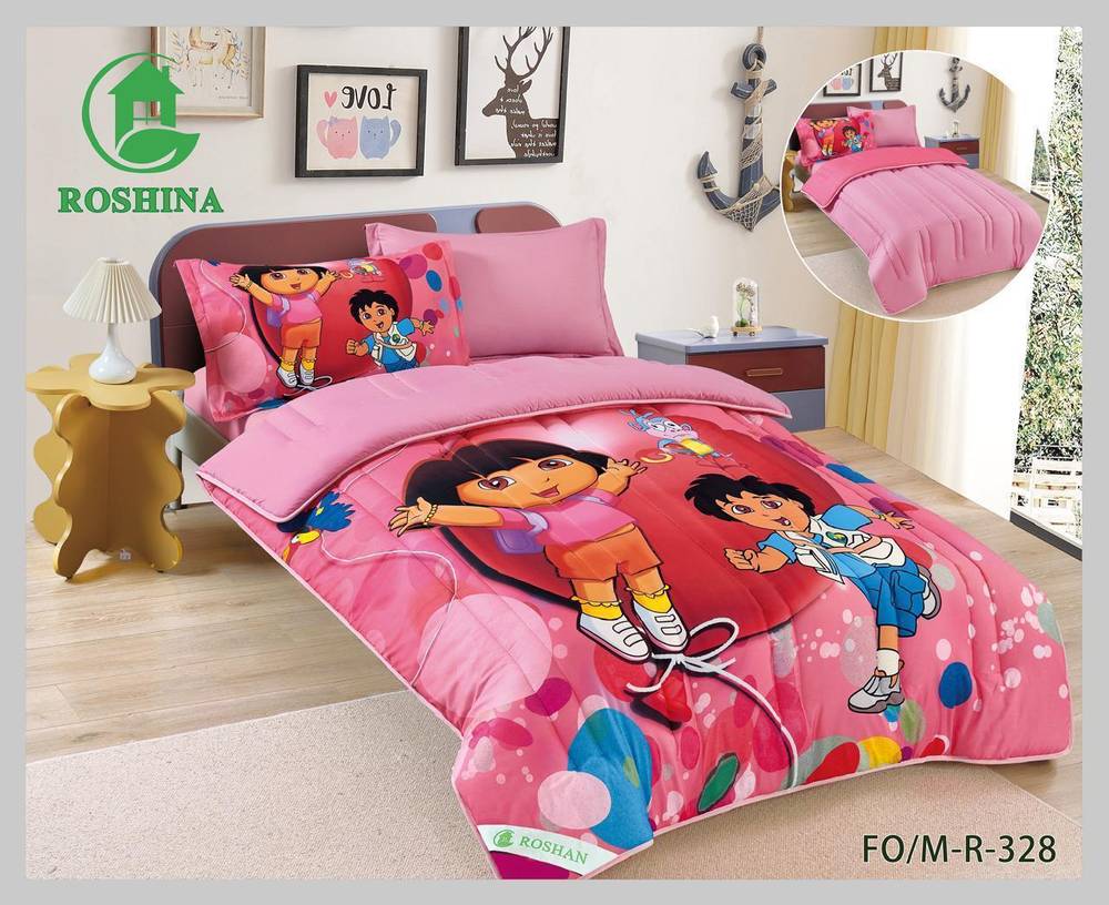 مفرش رسومات أطفال 4 قطع 