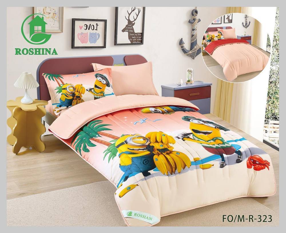 مفرش رسومات أطفال 4 قطع 
