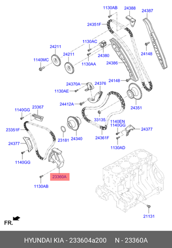 TENSIONER ASSY-TIMING CHAIN
