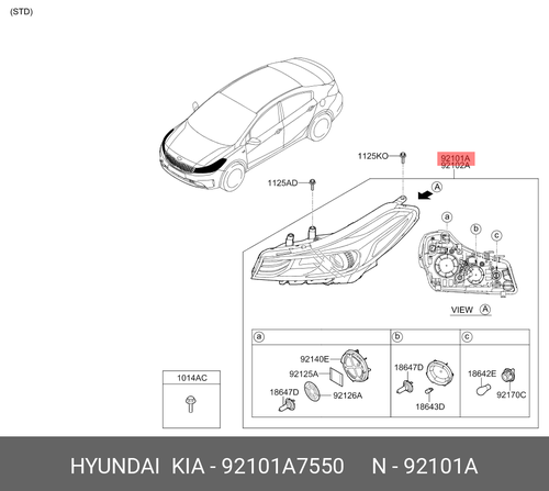 LAMP ASSY-HEAD,LH 