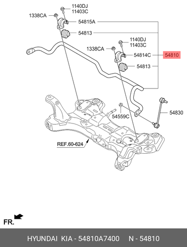 BAR ASSY-FR STABILIZER 
