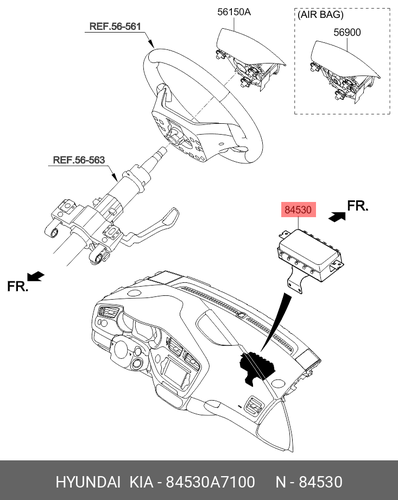 AIR BAG ASSY-PASSENGER 