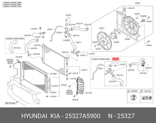 FILLER NECK & HOSE ASSY-RAD 