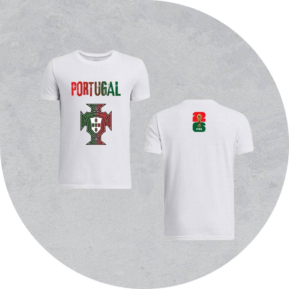 تي شيرت منتخب البرتغال ابيض 3