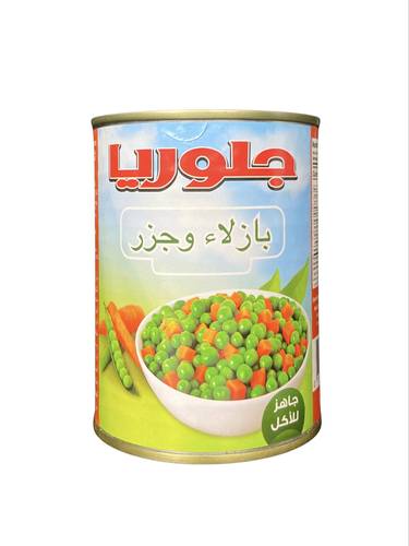 بازلاء وجزر جلوريا 380 جم 24x حبة
