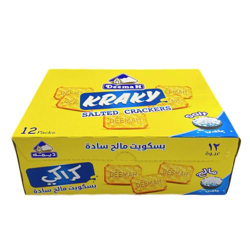 بسكويت مالح سادة كراكي ديمه 90 جم 8x بكت 12x حبة