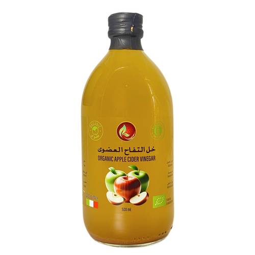 خل التفاح العضوي 500 مل 12x حبة