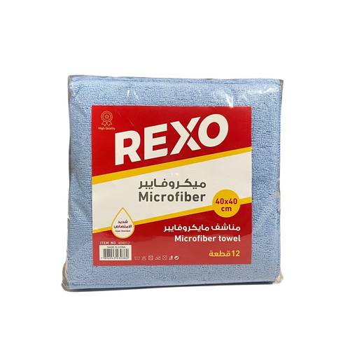 مناشف مايكروفايبر ريكسو (40 سم 40x سم) 28 ربطة 12x حبة