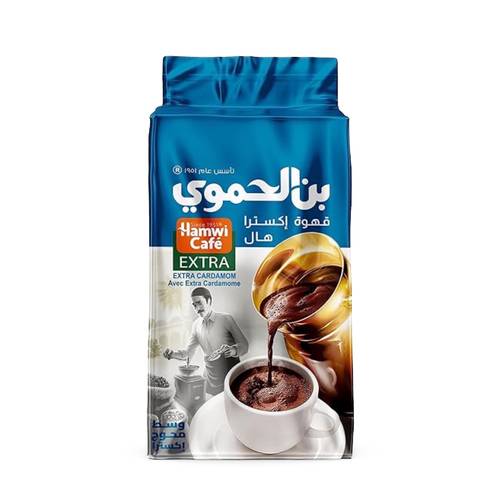 Hamwi Café Turkish Coffee with Extra Cardamom 500g x 6 Pieces