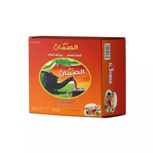 Al Suman Red Tea 225g x 24 Packets x 100 Bags