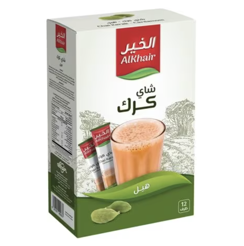 Alkhair Karak Tea with cardamom 22g x 12 Packets x 12 Sachets