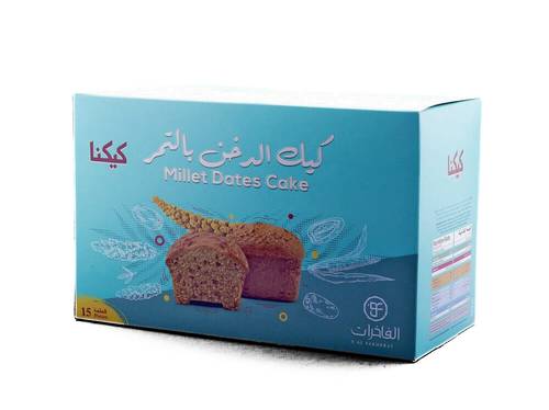 كيك الدخن بالتمر الفاخرات 350 جم 12x بكت 15x حبة
