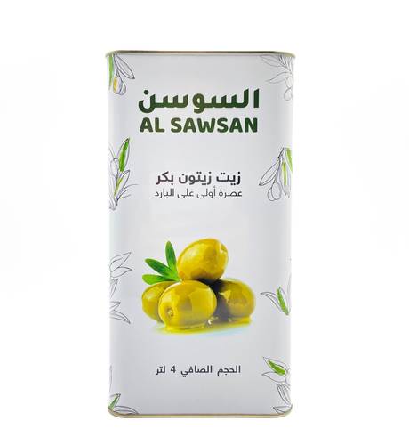 زيت زيتون بكر السوسن 4 لتر 4x حبات