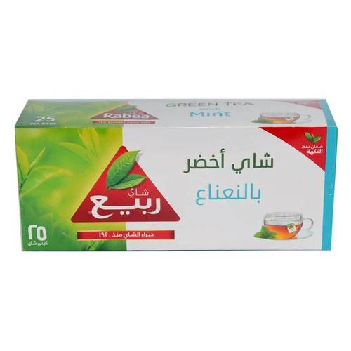 Rabea Green Tea with Mint 1.8g x 24 Packets x 25 Bags