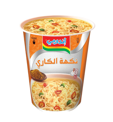 اندومي اكواب بنكهة الكاري 60 جم 24x حبة