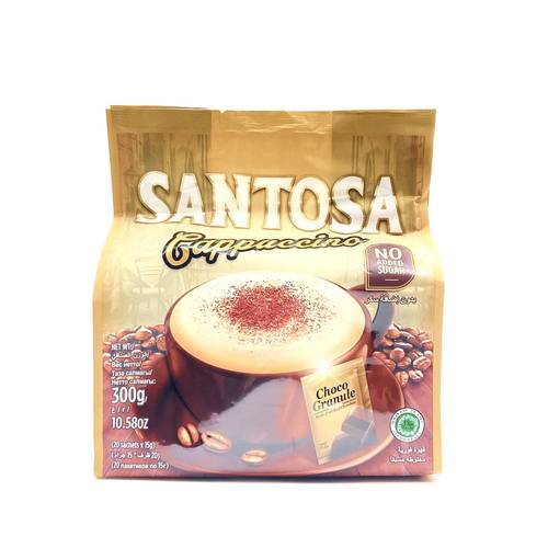 Santosa Cappuccino No add Sugar 25g x 12 Bags x 20 Sachets