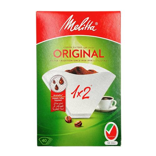Melitta Original 1 x 2 Coffee Filters 18x40 Filters