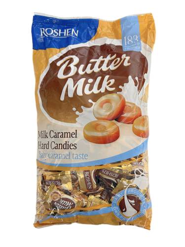 حلوى صلبة بالكراميل المملح بتر ميلك روشن 1 ك 8x أكياس