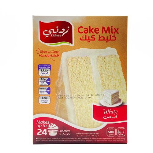 خليط كيك ابيض زدني 500 جم 12x حبة