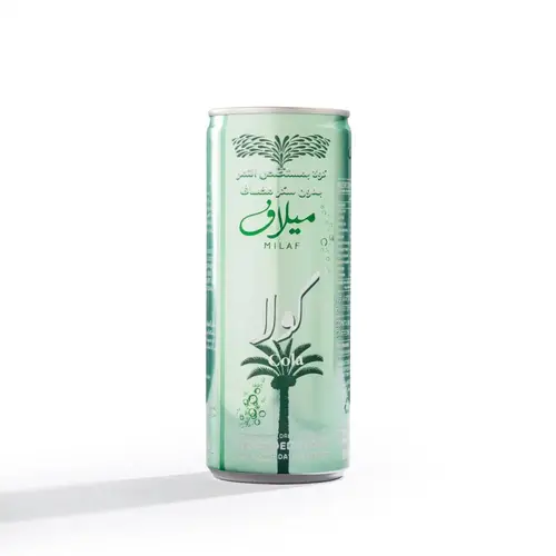  كولا مشروب غازي بمستخلص التمر بدون سكر مضاف ميلاف 240 مل 24x علبة