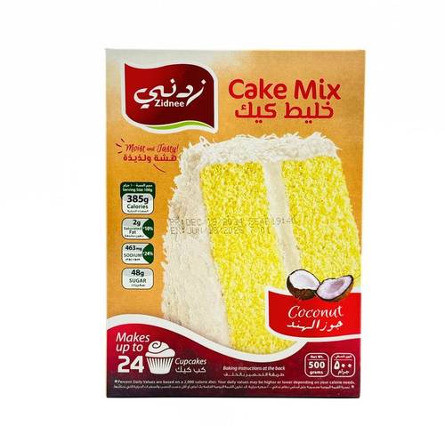خليط كيك جوز الهند زدني 500 جم 12x حبة