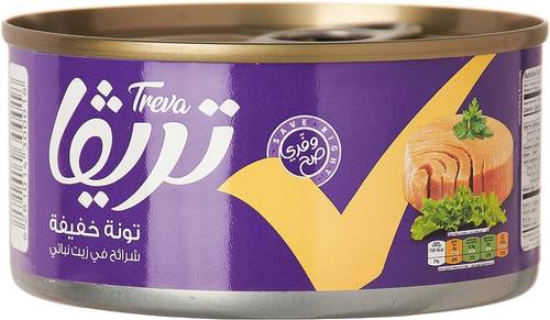 Treva Tuna Light Meat In Vegetable Oil 170g x 24 Pieces