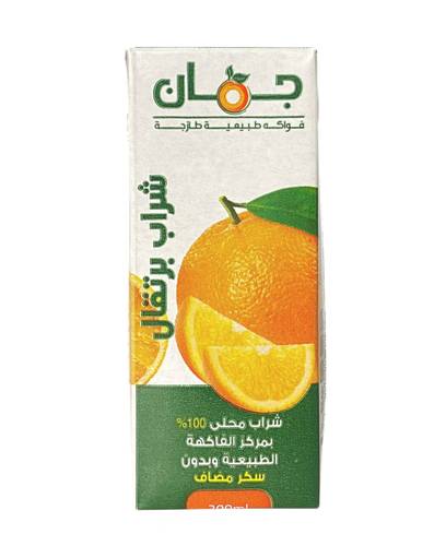 شراب برتقال جمان 200 مل 27x حبة