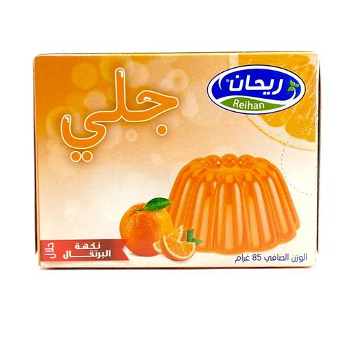 Reihan Orange Flavoured Jelly 85g x 72 Pieces