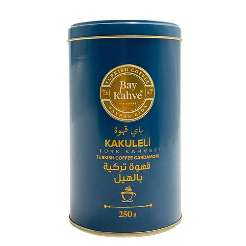 Bay Kahve Turkish Coffee Cardamom 250g x 12 Pieces