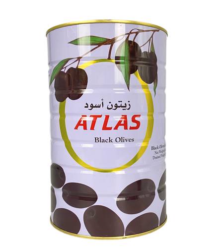 زيتون أسود اطلس 2500 جم 4x حبات