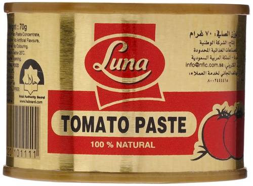 Luna Tomato Paste 70g x 100 Pieces
