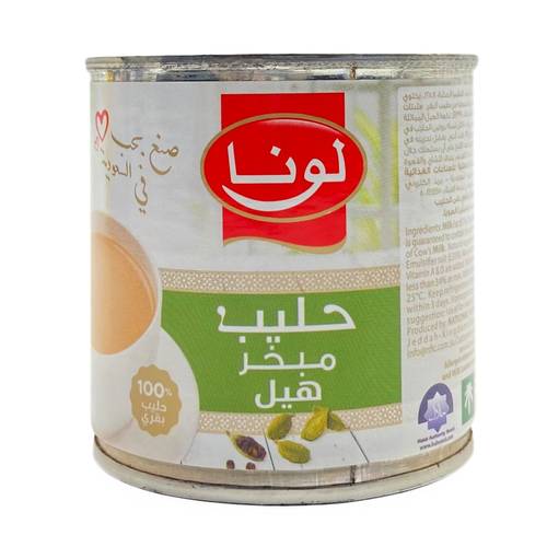 حليب مبخر بالهيل لونا 170 جم 48x حبة