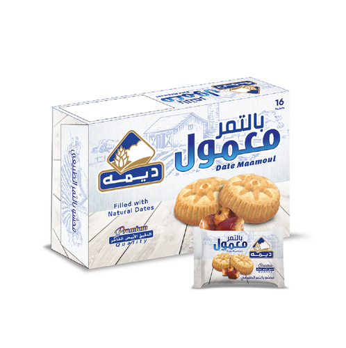 معمول بالتمر ديمه 16 جم 12x بكت 16x حبة