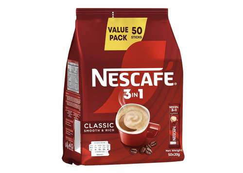 Nescafe Classic 3 in 1 20g x 10 Bags x 50 Sachets
