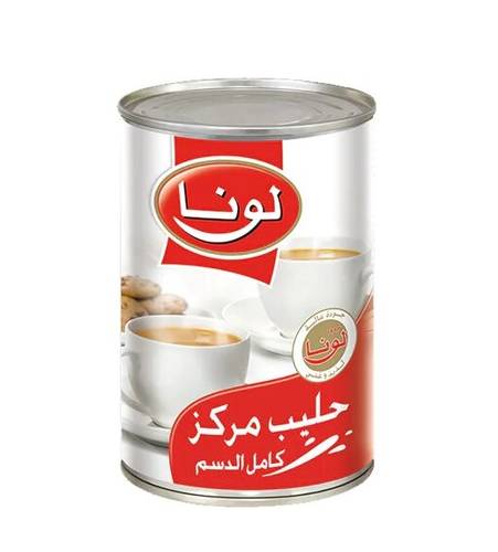 حليب مبخر لونا 400 جم 48x حبة