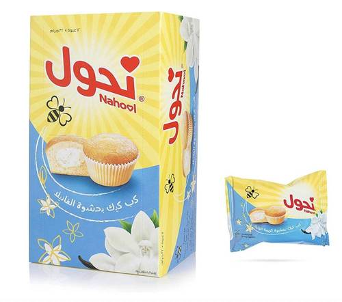 كب كيك بنكهة الفانيلا نحول 32 جم 8x بكت 12x حبة