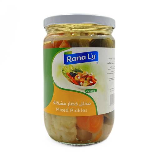 مخلل خضار مشكل رنا 660 جم 12x حبة