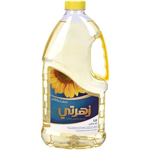زيت دوار الشمس زهرتي 1.5 لتر 6x حبات