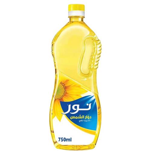 زيت دوار الشمس نور 750 مل 12x حبة