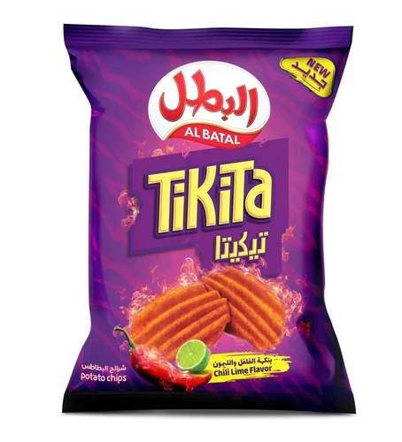 شرائح البطاطس بالليمون والفلفل تيكيتا 155 جم 16x كيس