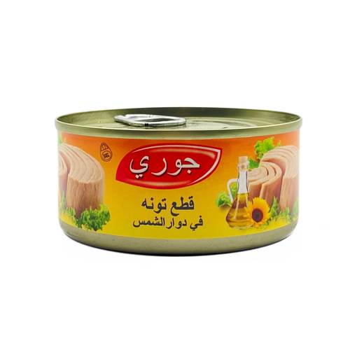 تونة قطع في زيت دوار الشمس جوري 160 جم 48x حبة