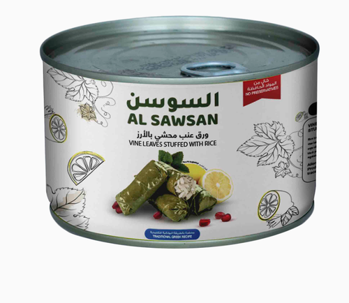 ورق عنب محشي بالأرز السوسن 400 جم 24x حبة