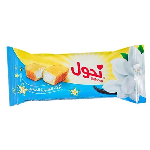 كيك الفانيليا الصغير نحول 32 جم 8x بكت 12x حبة
